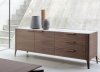 Porada Atlante Sideboard with White Calacatta Gold Marble Top - In Stock