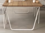Manutti Air Garden Table - Iroko Hardwood Top