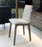 Bontempi Alfa Upholstered Dining Chair (Wood)