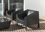 Cube Black Garden Chair