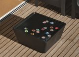 Cube Black Garden Coffee Table