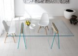 Tonelli Kasteel Glass Dining Table