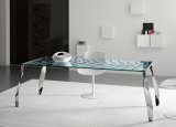 Tonelli Luz De Luna Glass Dining Table