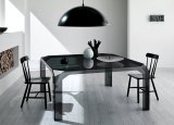 Tonelli Nervi Square Glass Dining Table