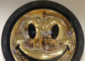Chrome Gold Smiley by Ryan Callanan - Sold no longer available