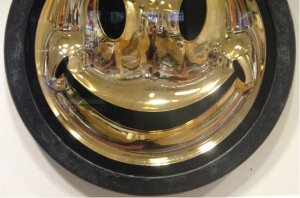 Chrome Gold Smiley by Ryan Callanan - Sold no longer available