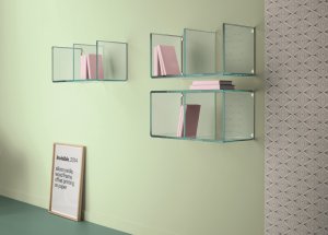 Tonelli Digit Glass Wall Shelves