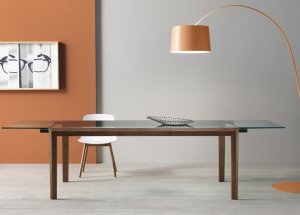 Tonelli Lapsus Glass Extending Dining Table