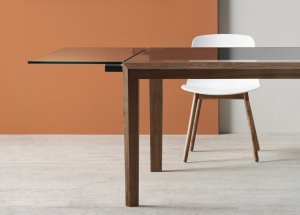Tonelli Lapsus Glass Extending Dining Table