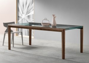 Tonelli Lapsus Glass Extending Dining Table