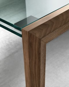Tonelli Lapsus Glass Extending Dining Table