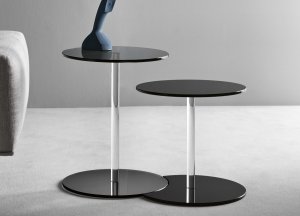 Tonelli Lens Glass Side Table