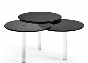Tonelli Lenses Glass Coffee Table