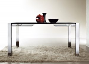 Tonelli Livingstand Glass Dining Table