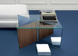 Tonelli Mirage Square Glass Coffee Table