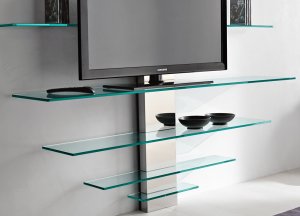 Tonelli Mondovisione Glass TV Unit