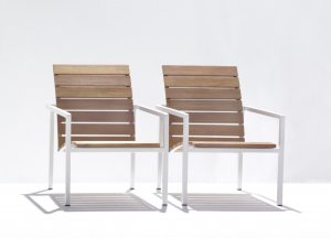Tribu Natal Alu Teak Garden Easy Chair - Discontinued Feb 2016