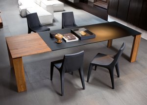 Bonaldo Twice Extending Dining Table - Wood