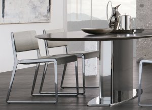 Ozzio Wing Wood Extending Dining Table